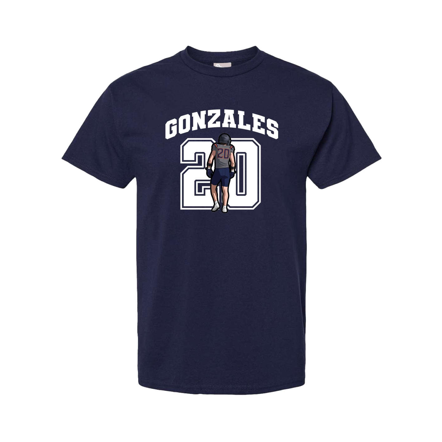 Youth Tee — Number in Navy