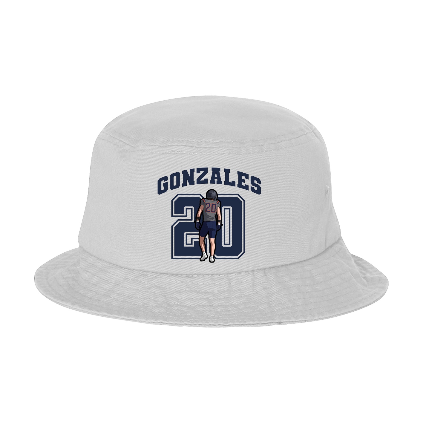 Bucket Cap — Number in White