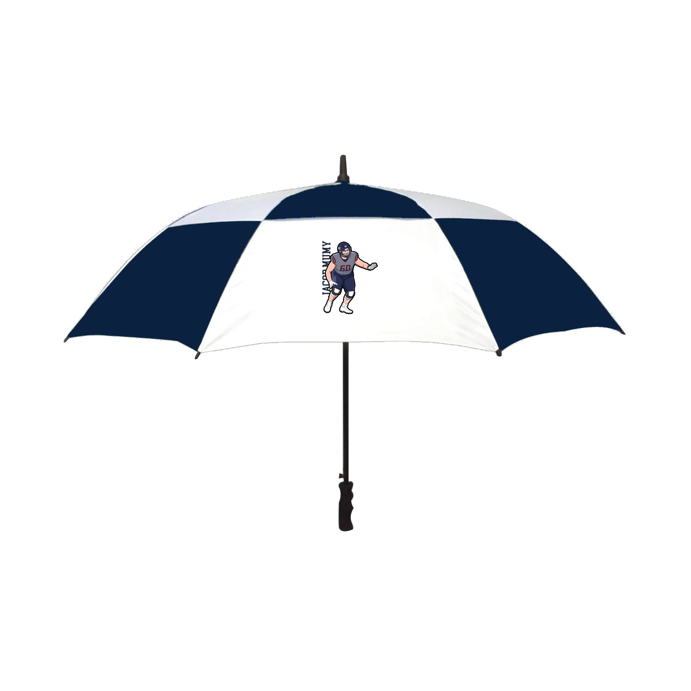 Golf Umbrella — Name Vertical in Navy