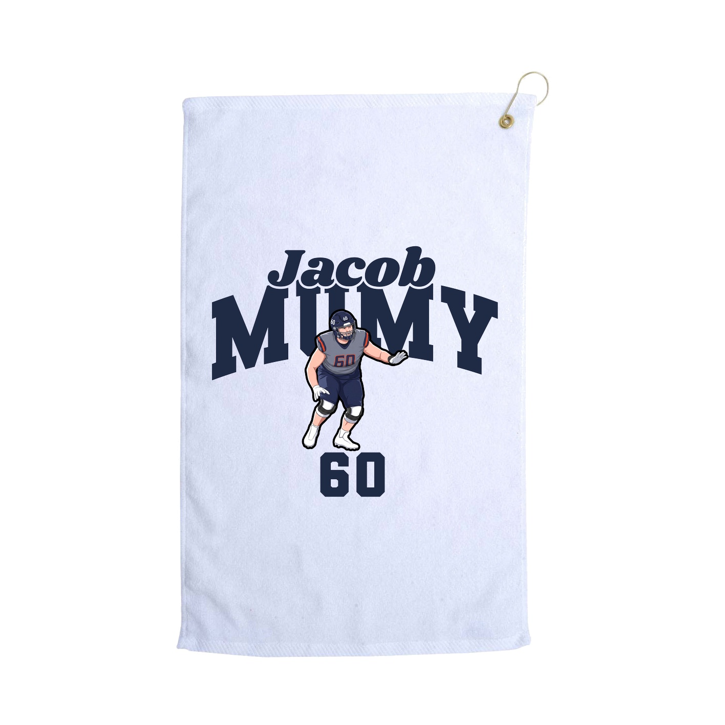 Golf Towel — Signature Arch in White