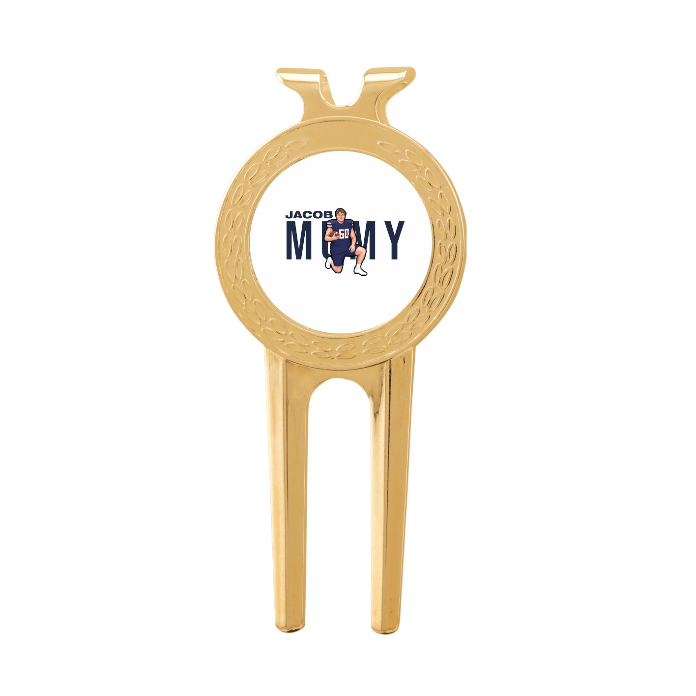 Divot Tool with Ball Marker — Player Name in Classic
