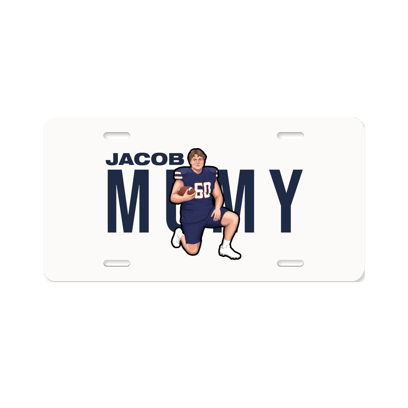 License Plate — Player Name in Classic