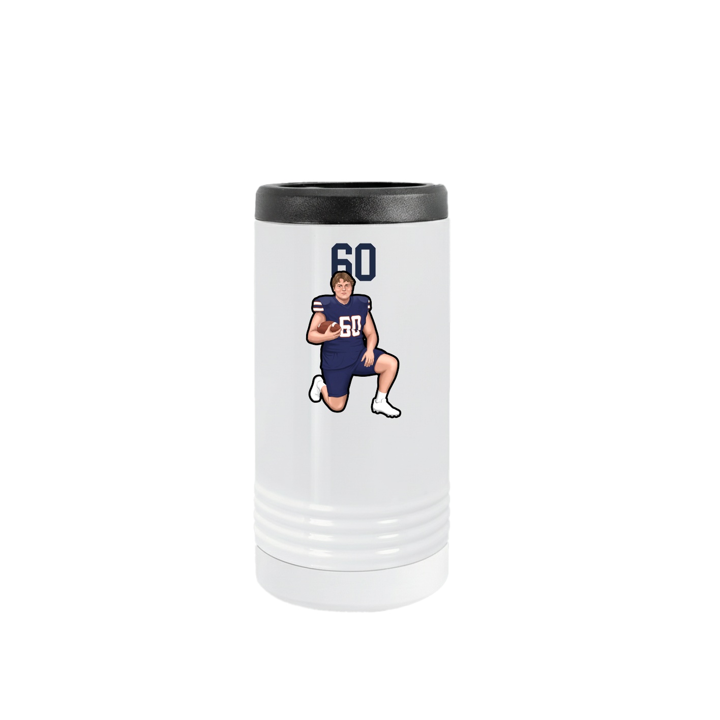 Slim Beverage Holder — Number Top in White