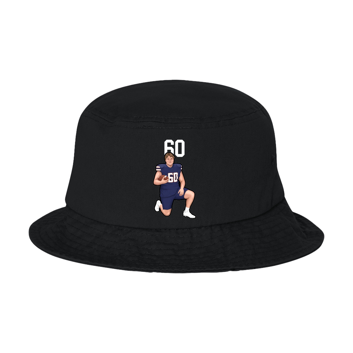 Bucket Cap — Number Top in Black