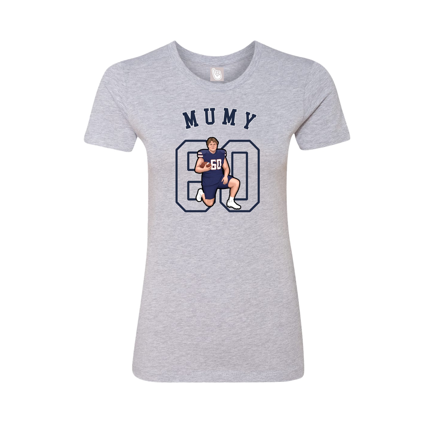 Fitted Women's Tee — Shirsey Arch in Grey