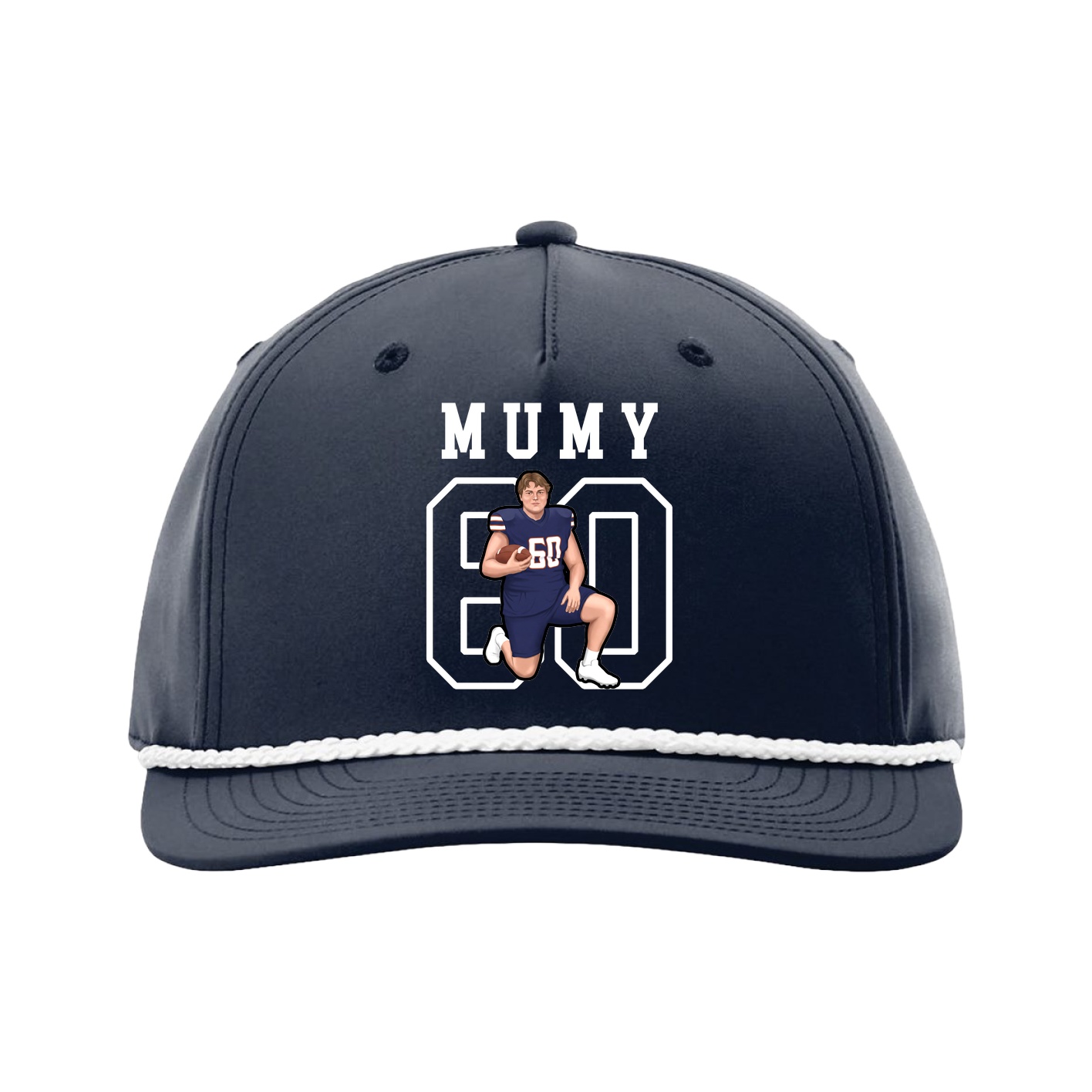 Five-Panel Classic Rope Cap — Shirsey in Navy