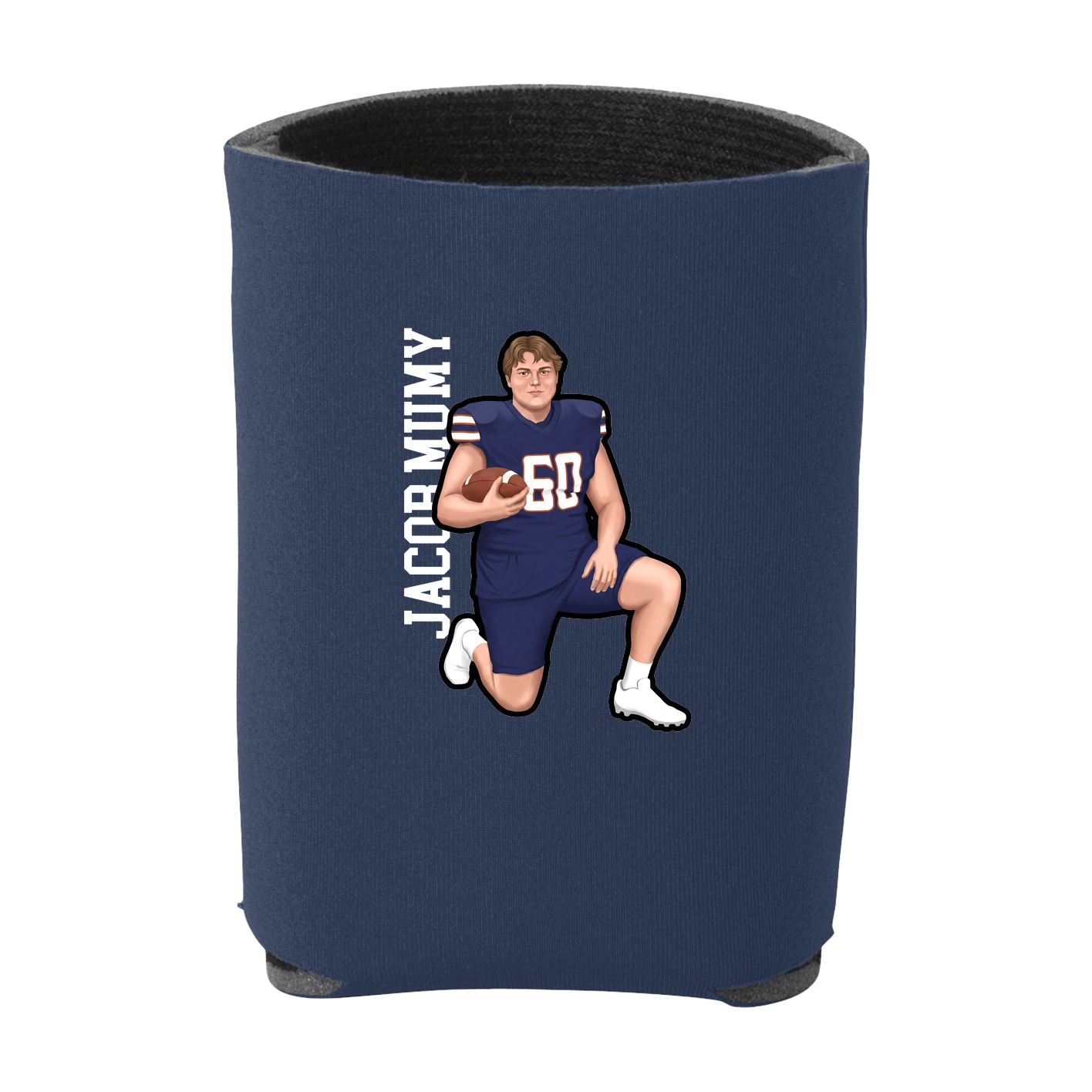 Can Holder — Name Vertical in Navy