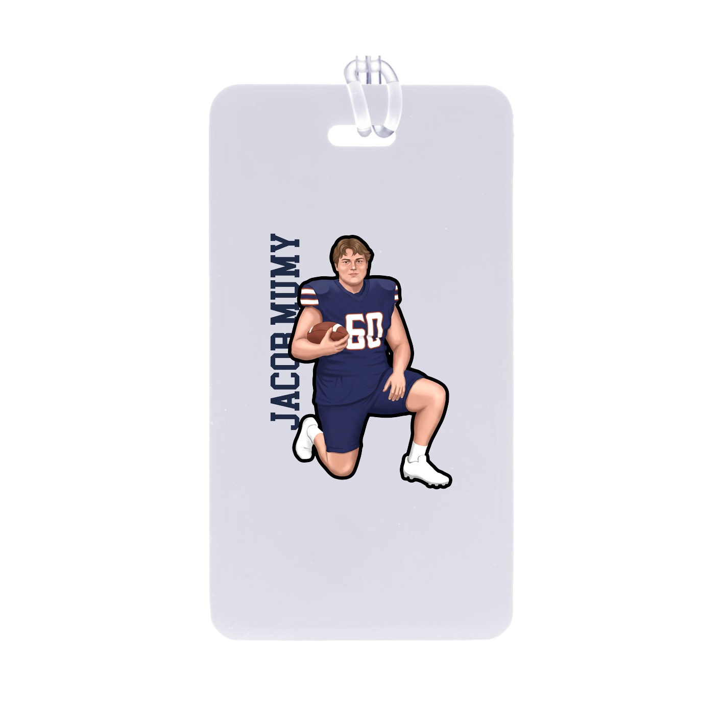 Bag Tag — Name Vertical in Classic