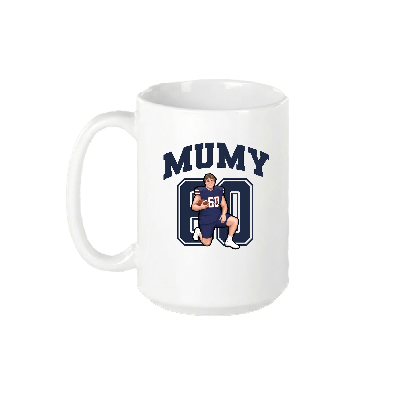 15oz Coffee Mug — Number in White