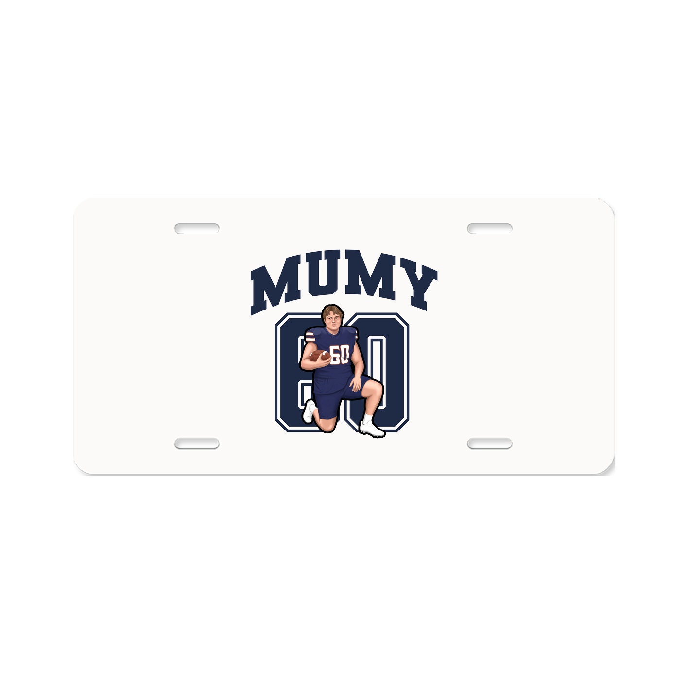 License Plate — Number in Classic
