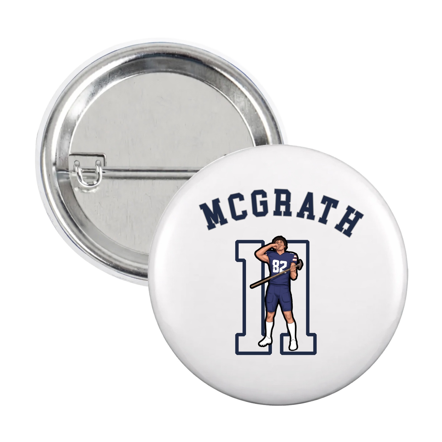 Game Day Button — Shirsey Arch in White