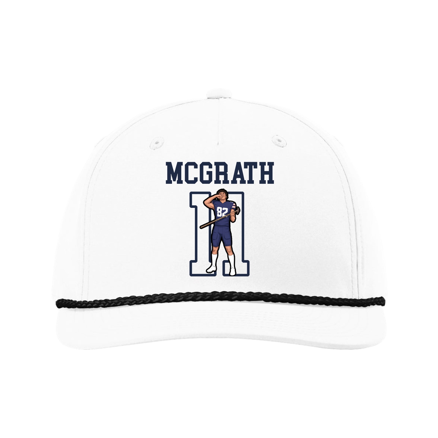 Five-Panel Classic Rope Cap — Shirsey in White