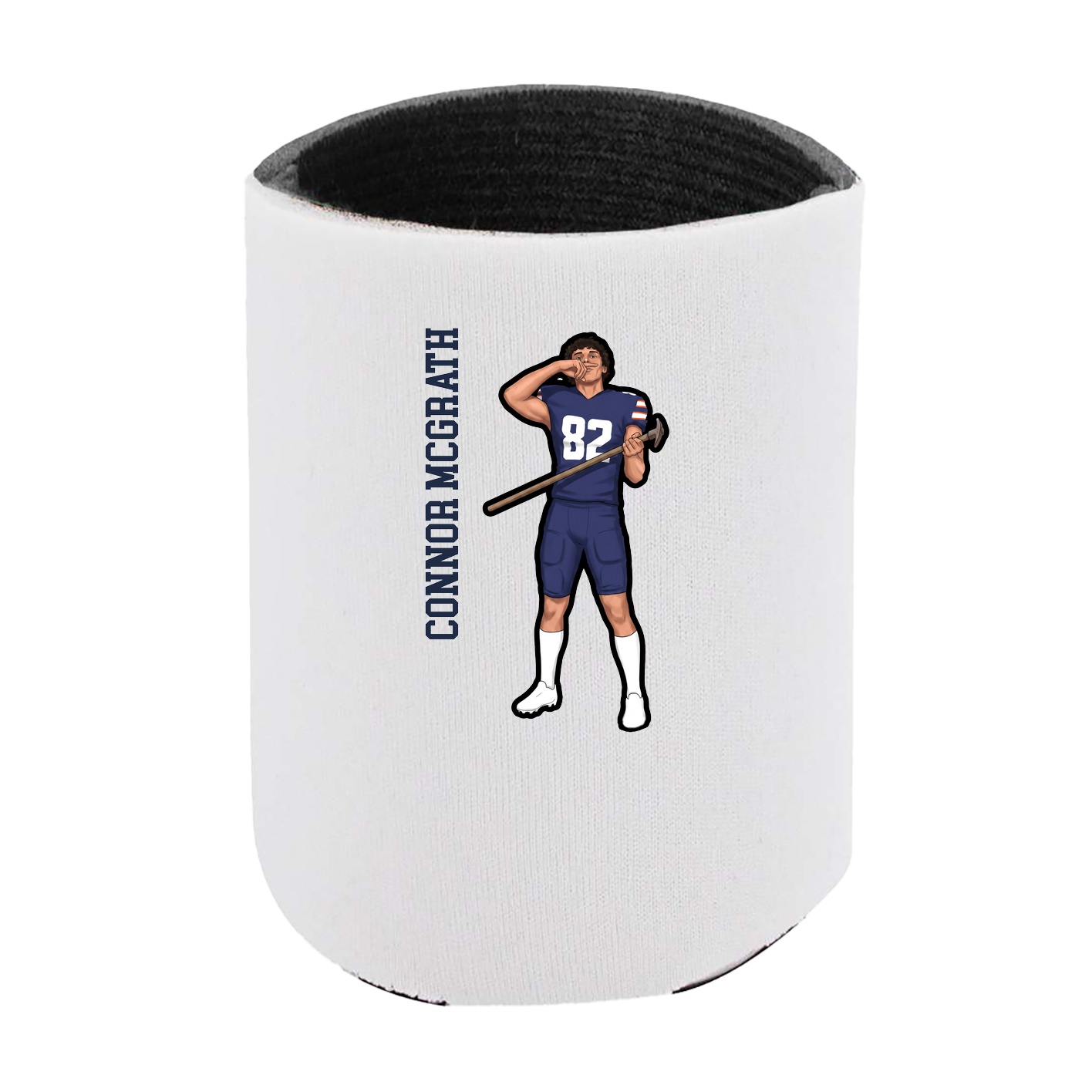 Can Holder — Name Vertical in White