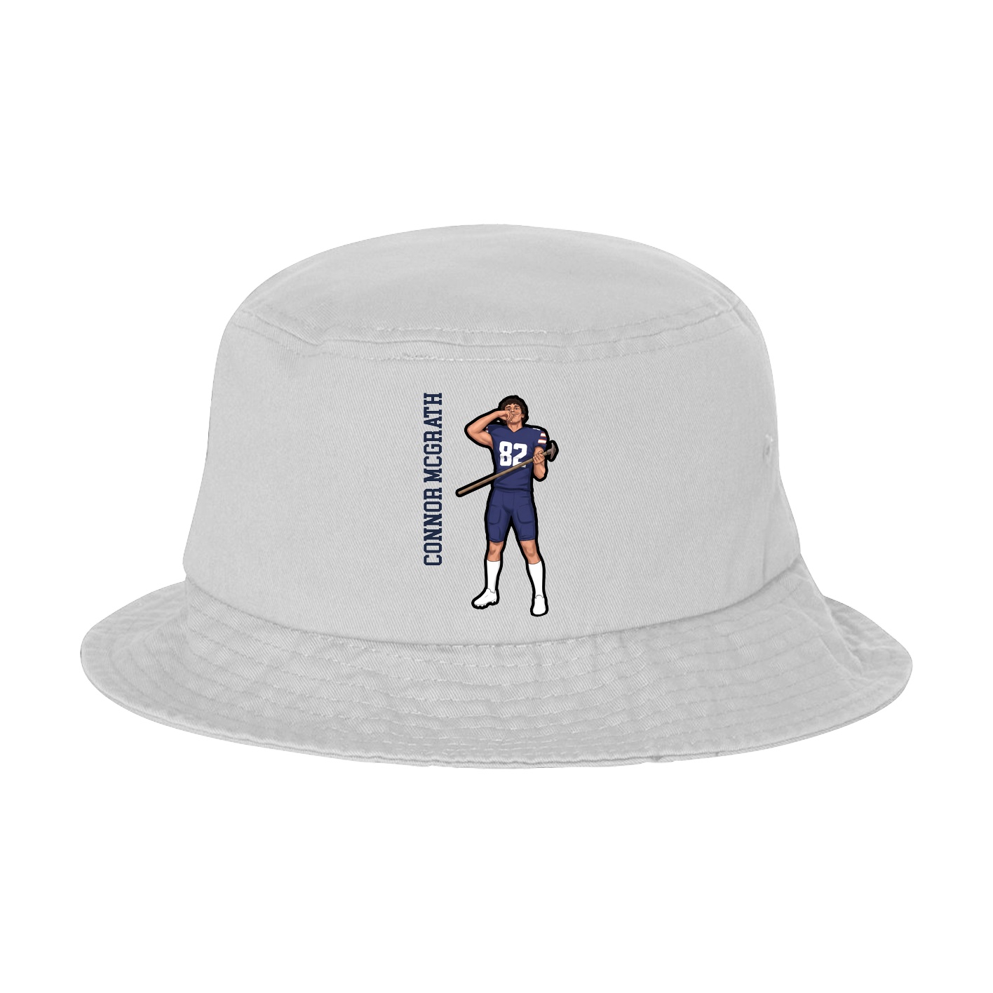 Bucket Cap — Name Vertical in White