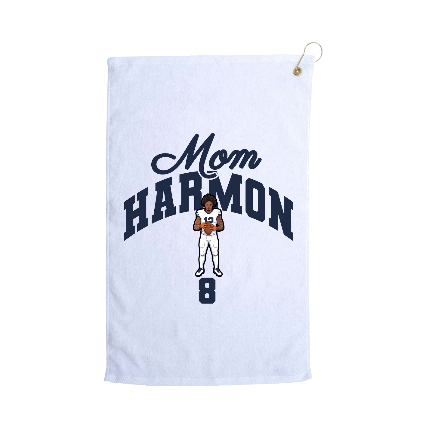 Golf Towel — Mothers Day Arch in White