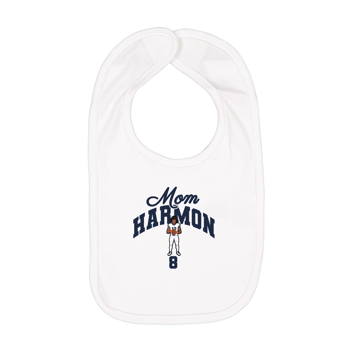 Infant Bib — Mothers Day Arch in White