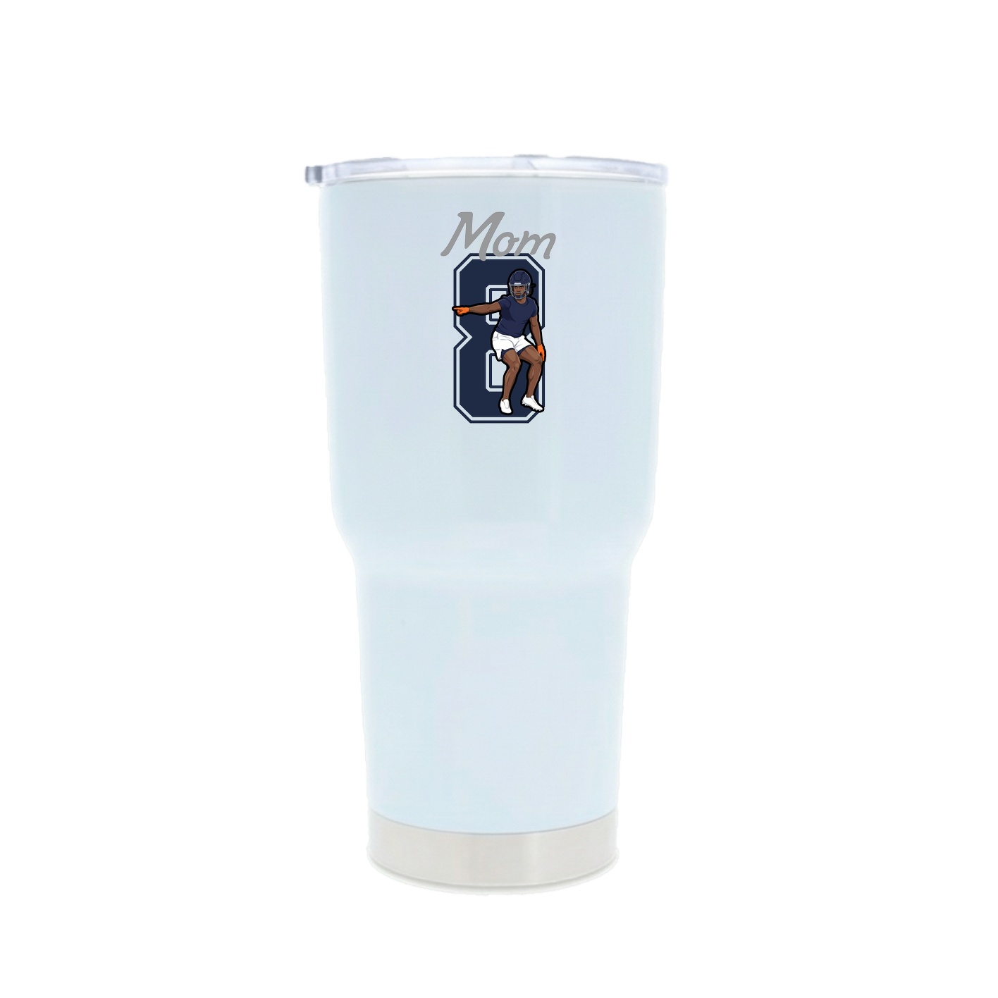 30oz Stainless Steel Tumbler — Mothers Day Shirsey in White