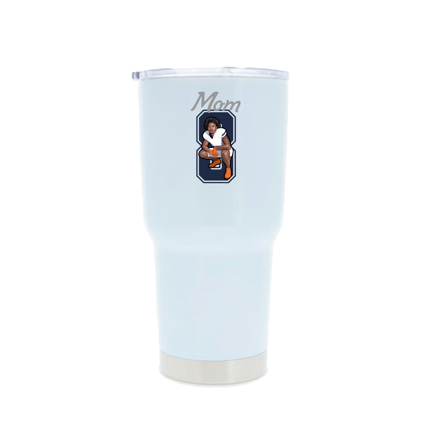 30oz Stainless Steel Tumbler — Mothers Day Shirsey in White