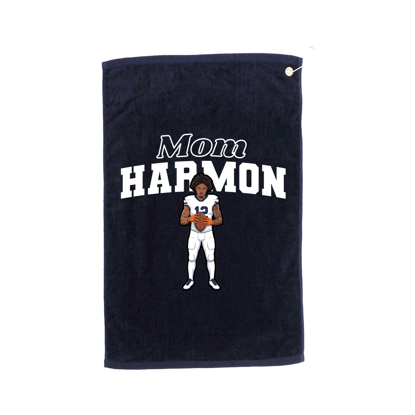 Golf Towel — Mothers Day Block in Navy