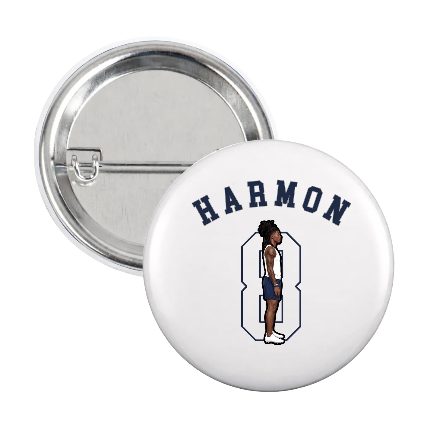 Game Day Button — Shirsey Arch in White