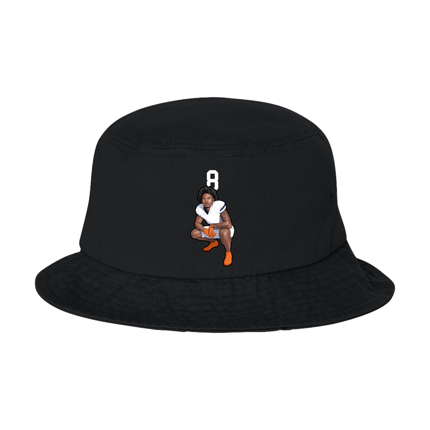 Bucket Cap — Number Top in Black