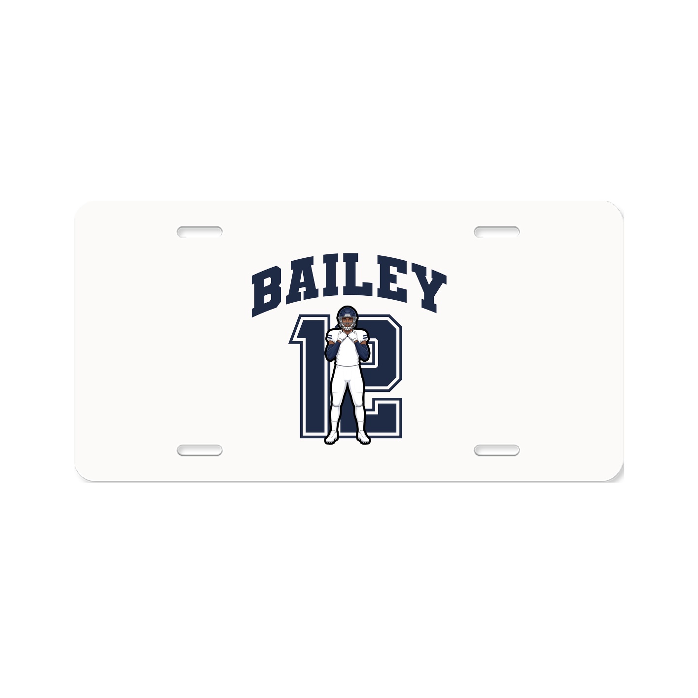 License Plate — Number in Classic