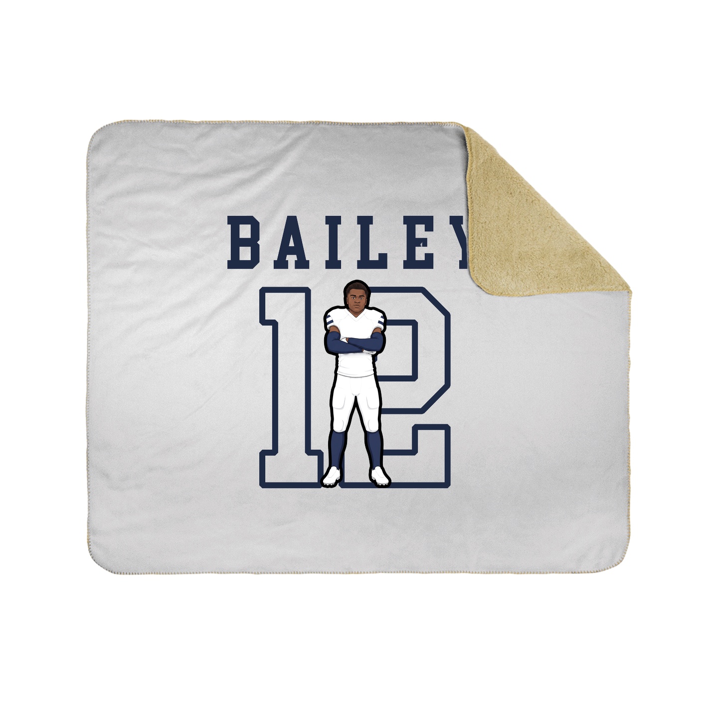 Throw Blanket — Shirsey in White