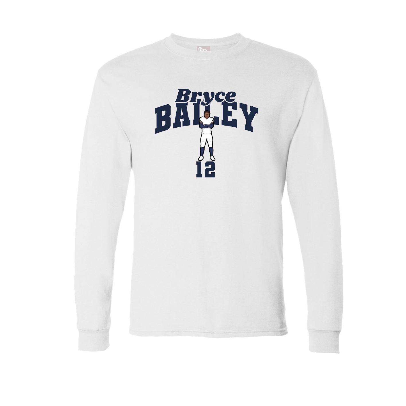 Long Sleeve Tee — Signature Arch in White