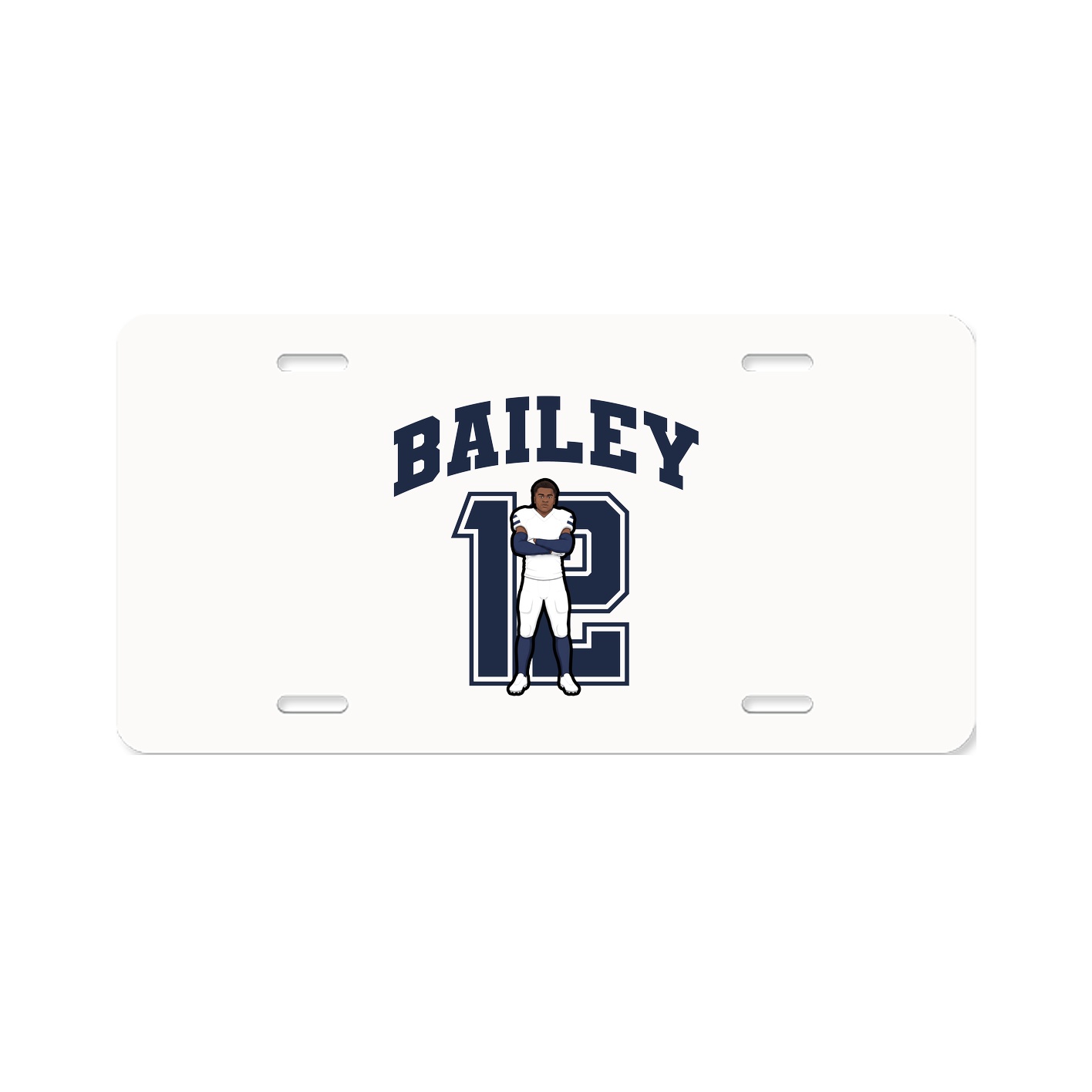 License Plate — Number in Classic