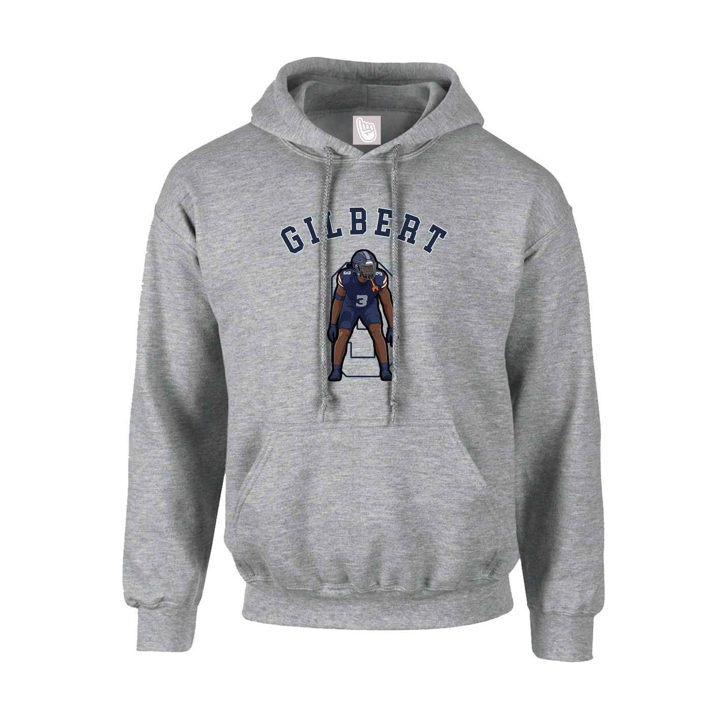 Youth Hoodie — Shirsey Arch in Grey