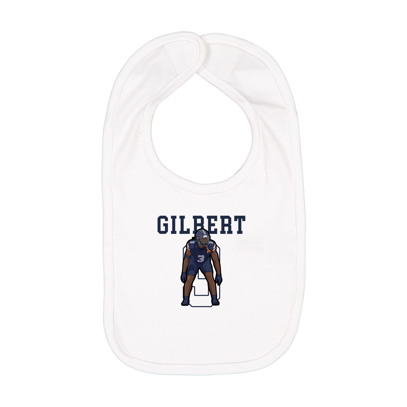 Infant Bib — Shirsey in White