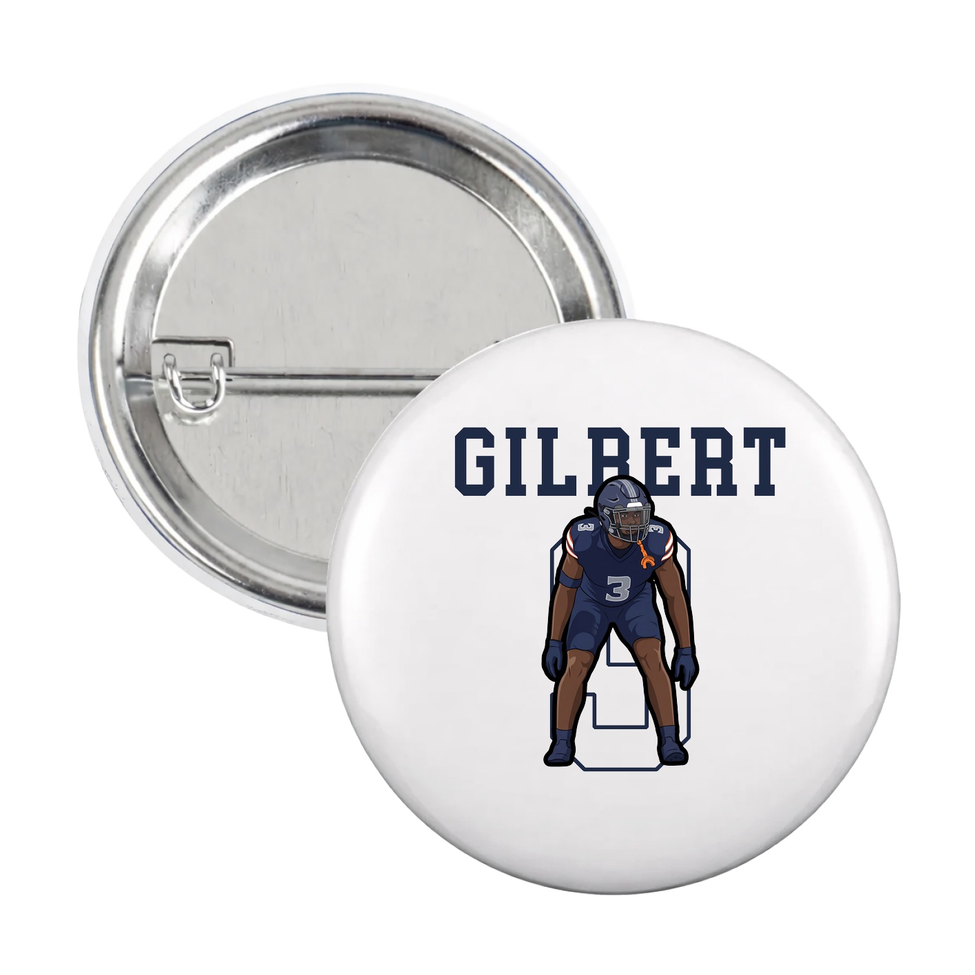 Game Day Button — Shirsey in White