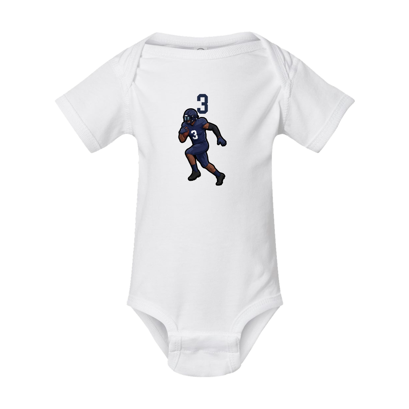 Baby Onesie — Number Top in White