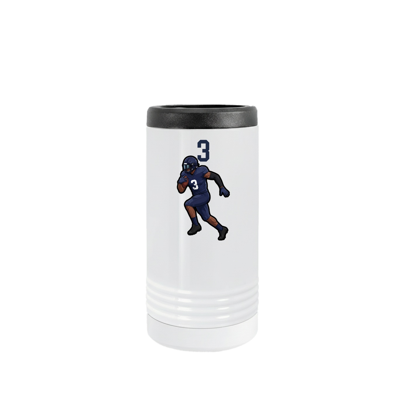 Slim Beverage Holder — Number Top in White