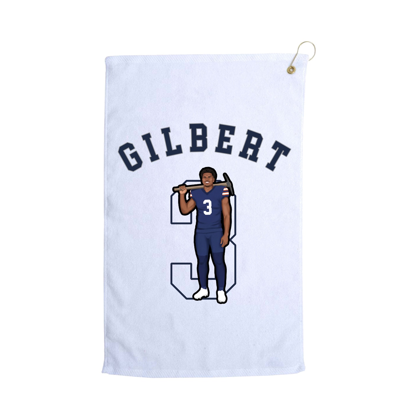 Golf Towel — Shirsey Arch in White