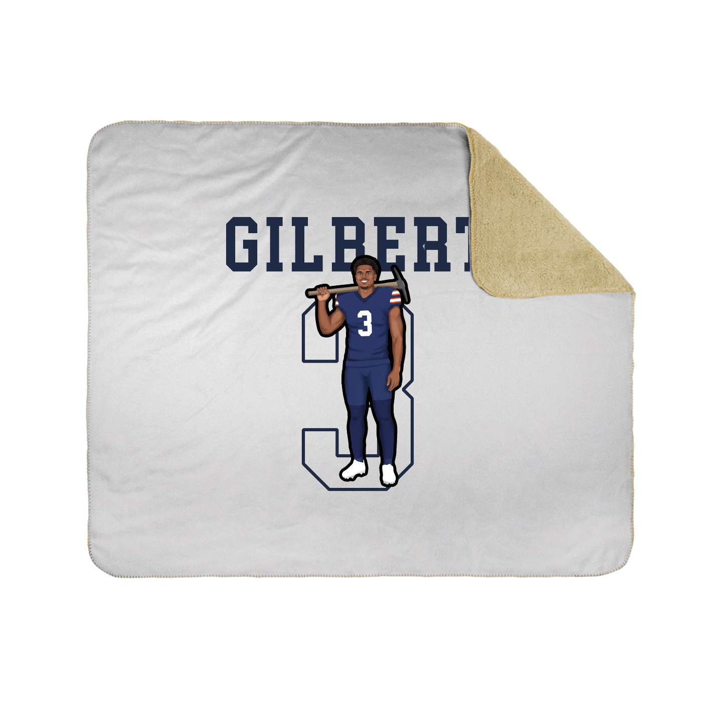 Throw Blanket — Shirsey in White