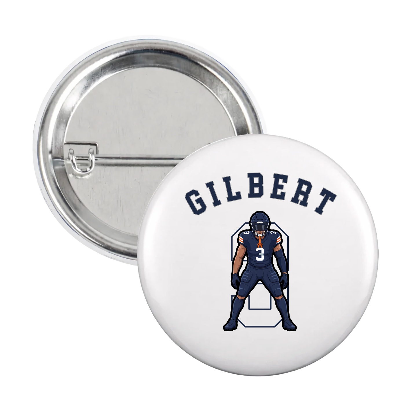 Game Day Button — Shirsey Arch in White