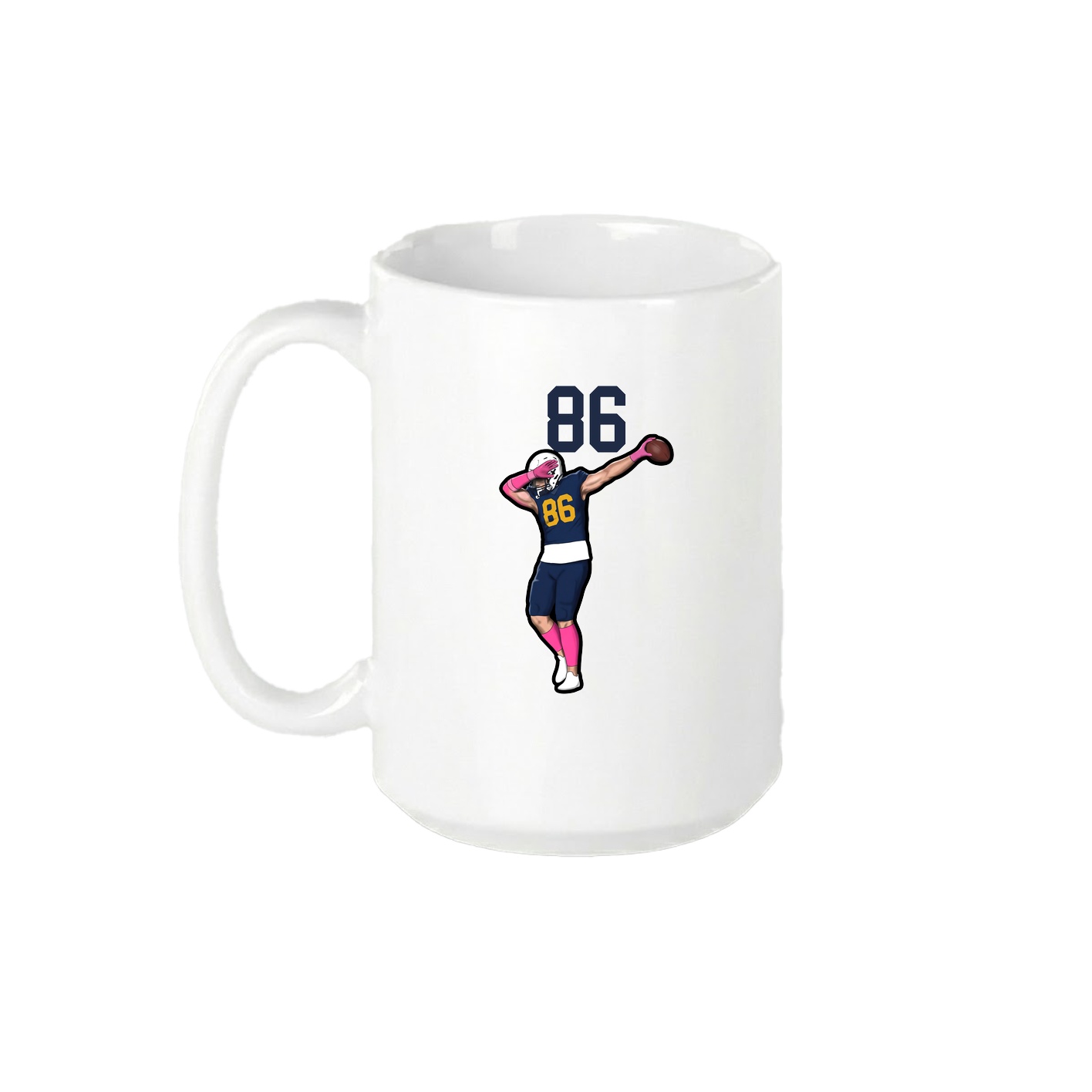 15oz Coffee Mug — Number Top in White