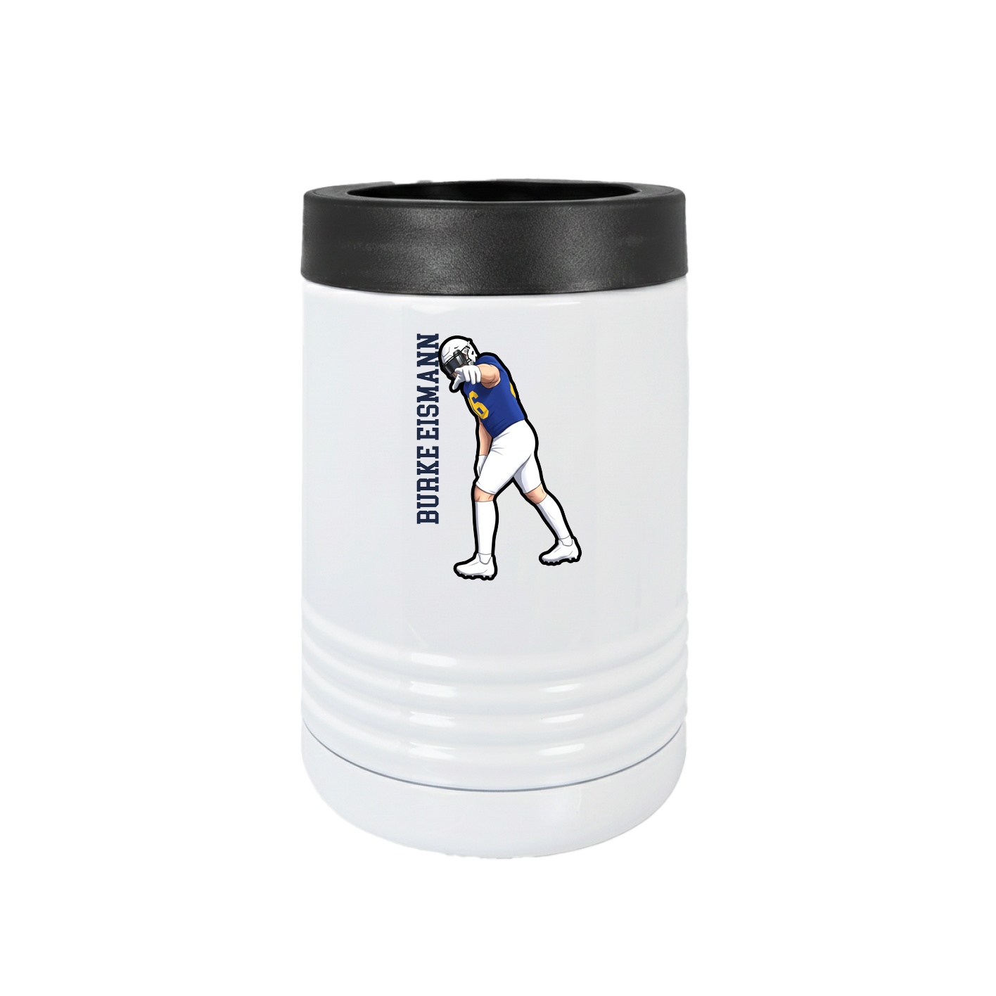 Beverage Holder — Name Vertical in White