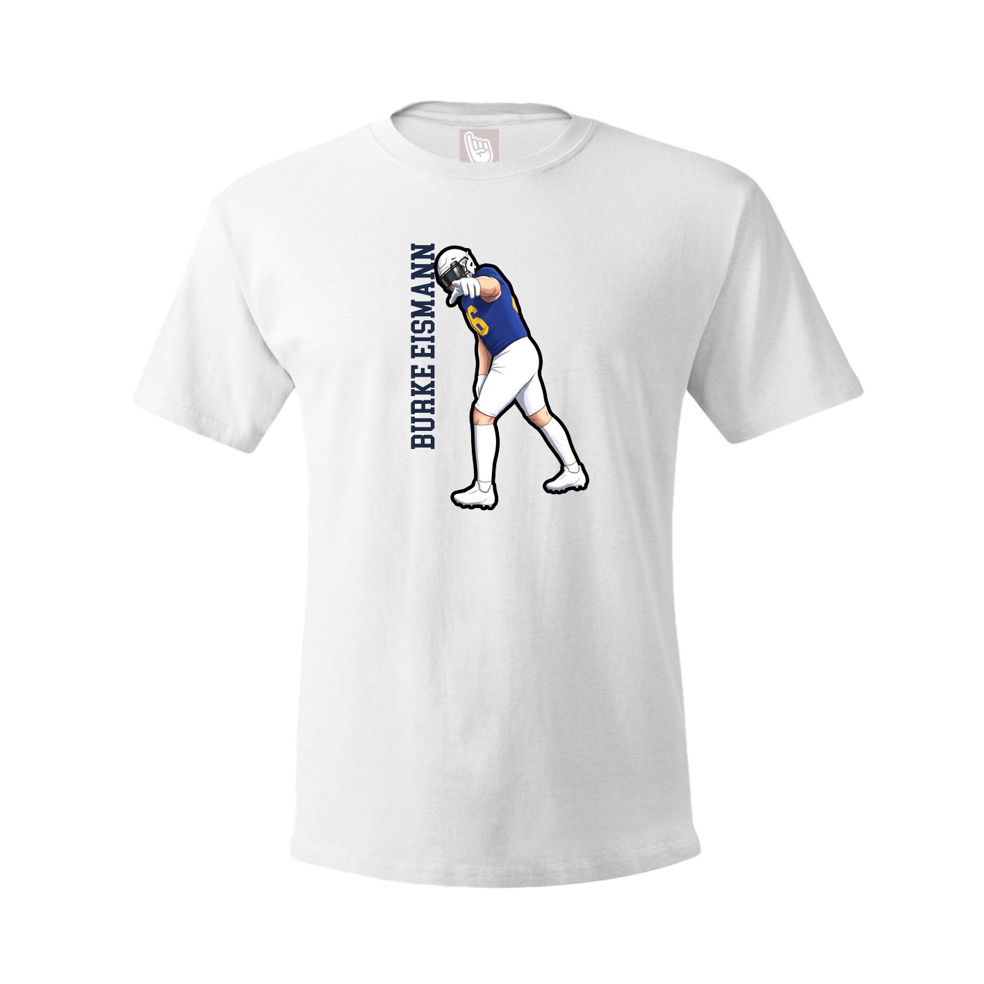 Tee — Name Vertical in White