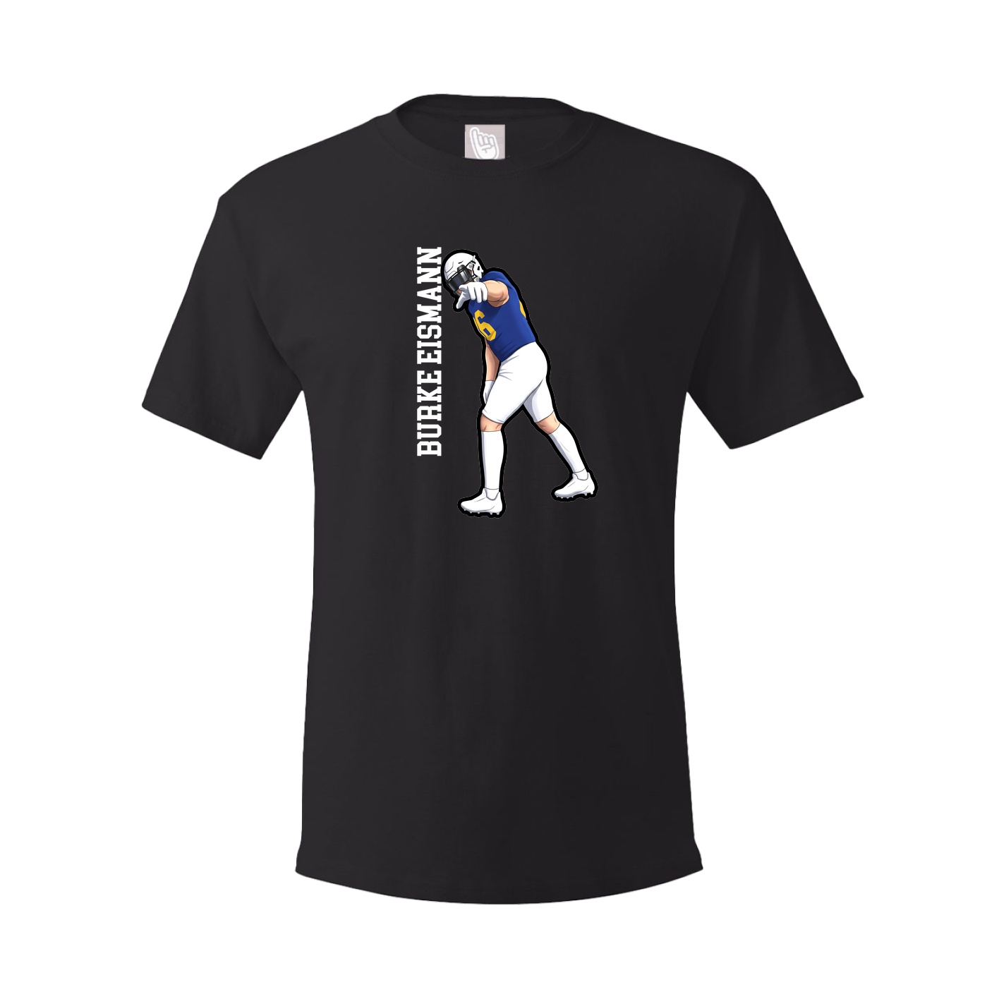Youth Tee — Name Vertical in Black