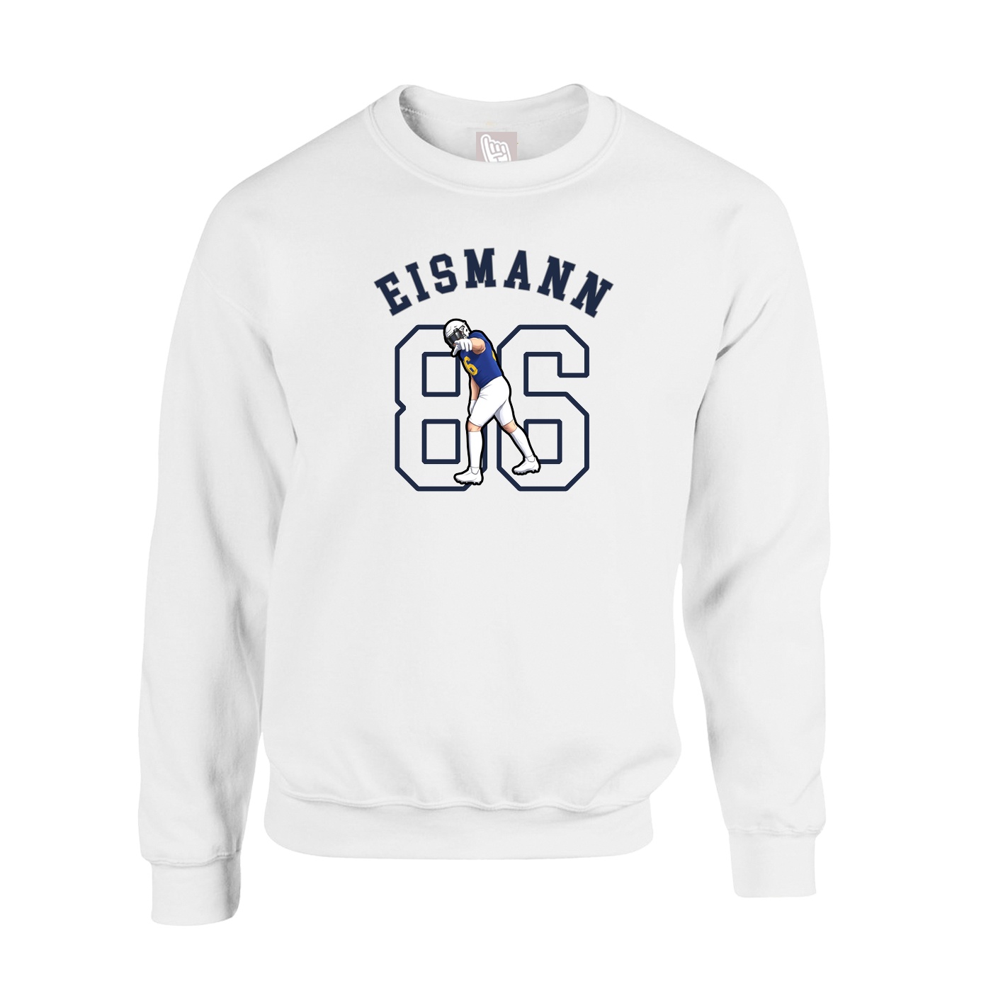 Fleece Crew — Shirsey Arch in White