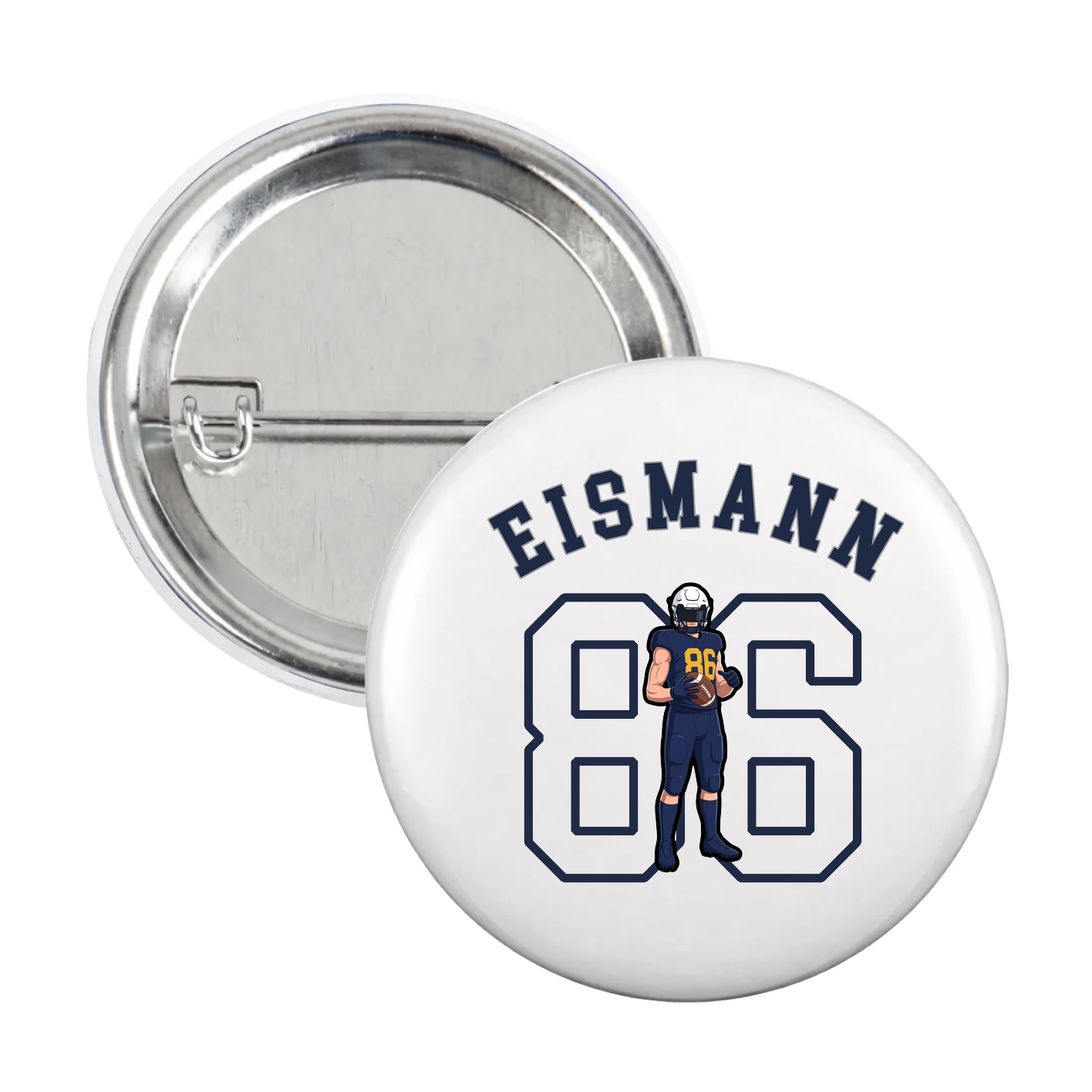 Game Day Button — Shirsey Arch in White