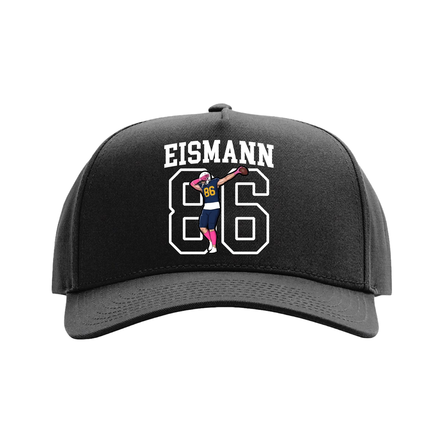 Full Fabric Five-Panel Champ Cap — Shirsey in Black