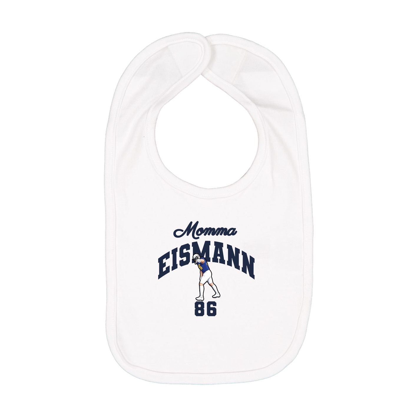 Infant Bib — Mothers Day Arch in White