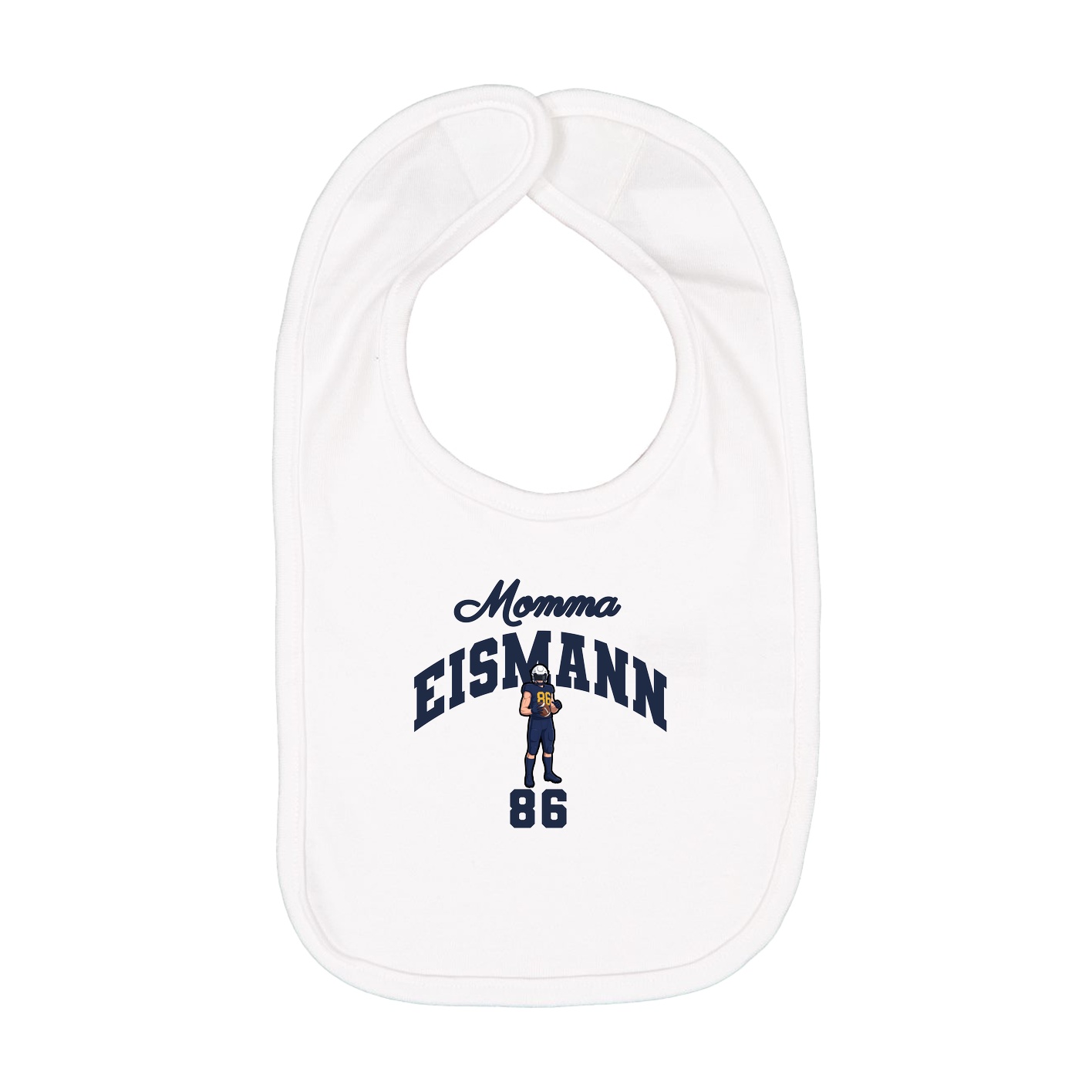 Infant Bib — Mothers Day Arch in White