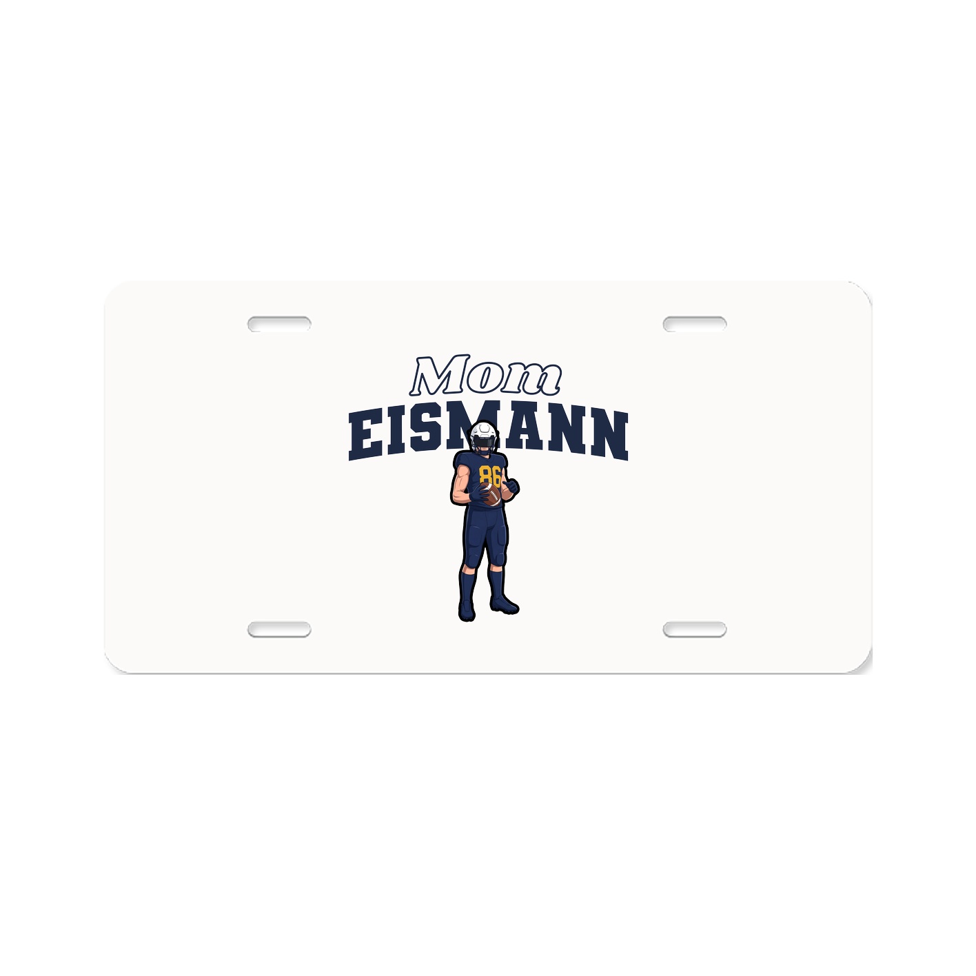 License Plate — Mothers Day Block in Classic