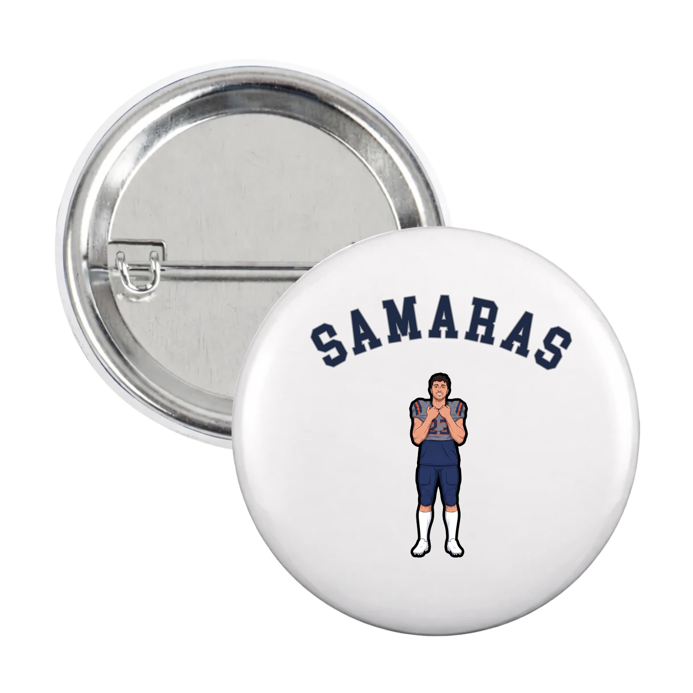 Game Day Button — Shirsey Arch in White