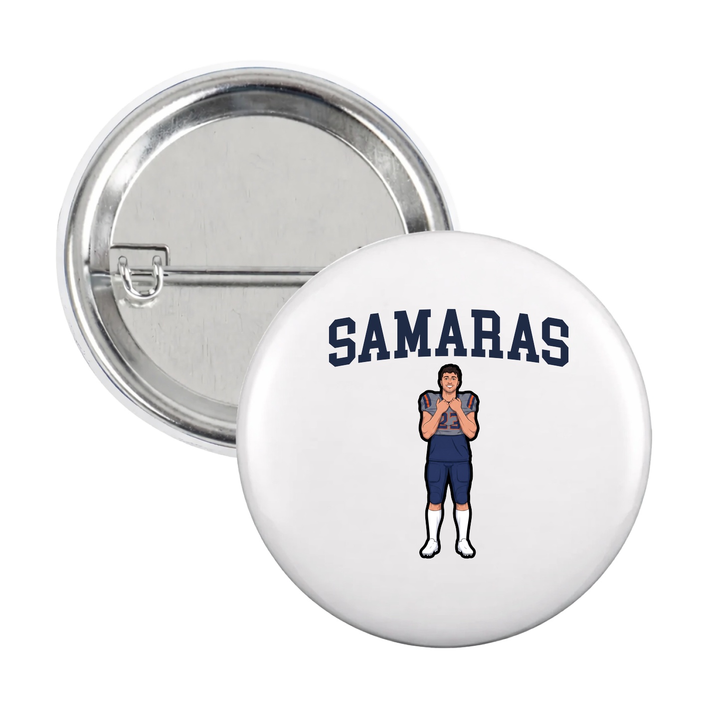 Game Day Button — Shirsey in White