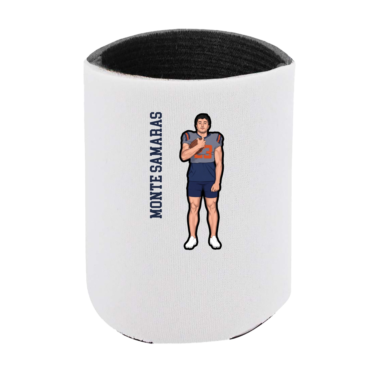 Can Holder — Name Vertical in White
